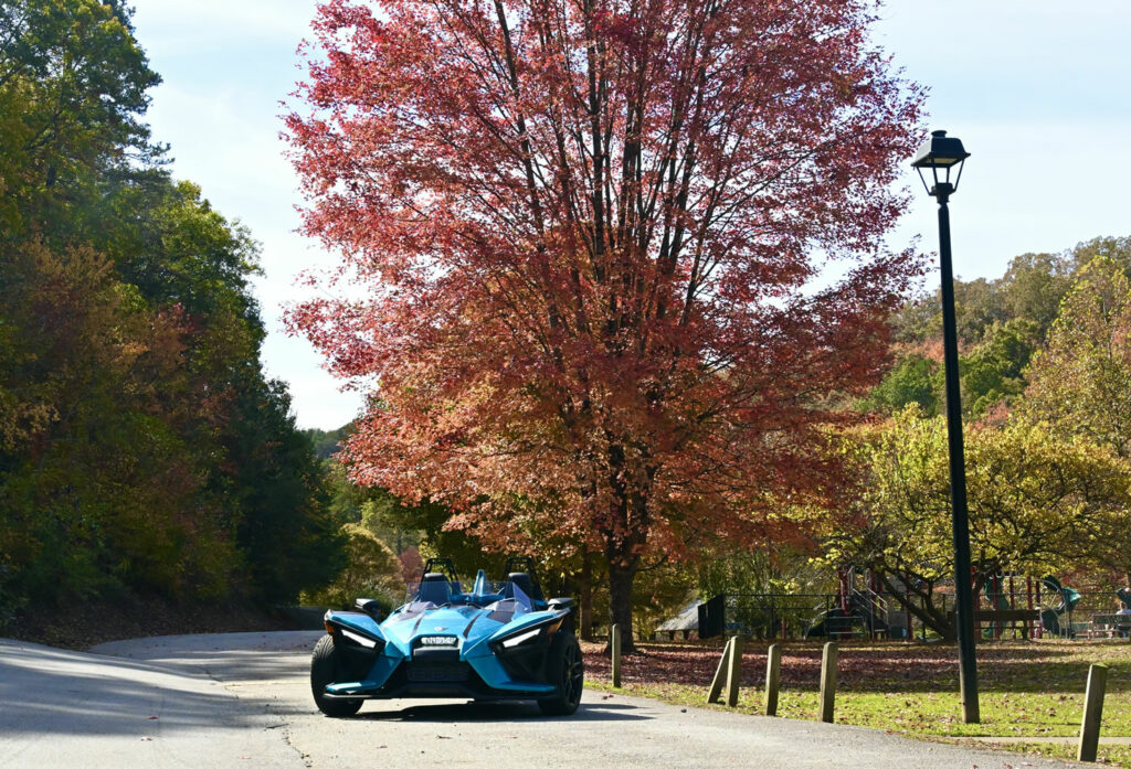 Fall colors while driving the Polaris Slingshot in north Georgia